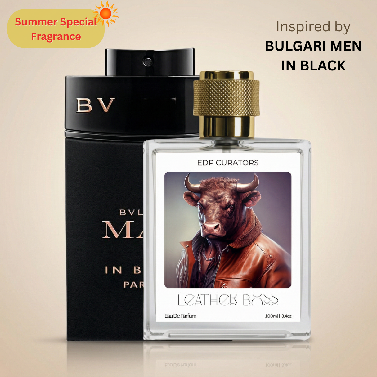 Leather Boss Eau de Parfum | inspired By Bulgari Men In Black