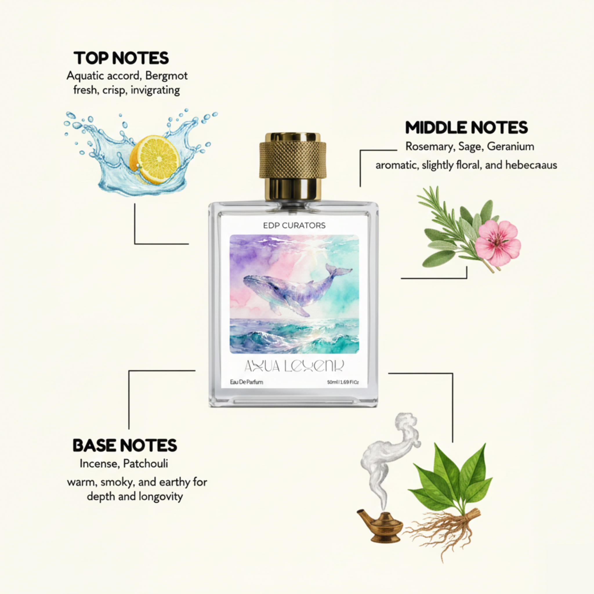 Aqua Legend Eau de Parfum | Fresh Aquatic Inspired Perfume for Men in India