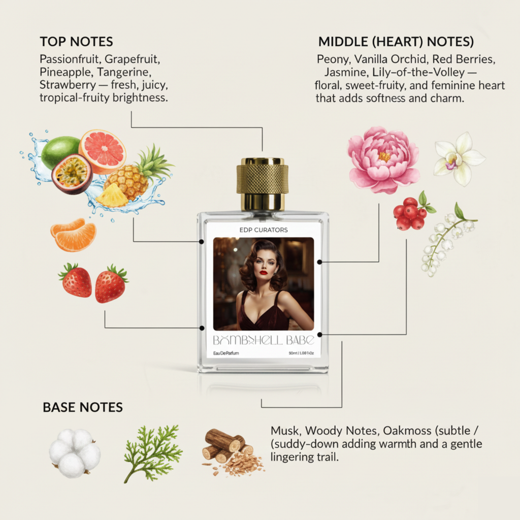 Bombshell Babe Eau de Parfum | Sexy Fruity Floral Perfume for Women