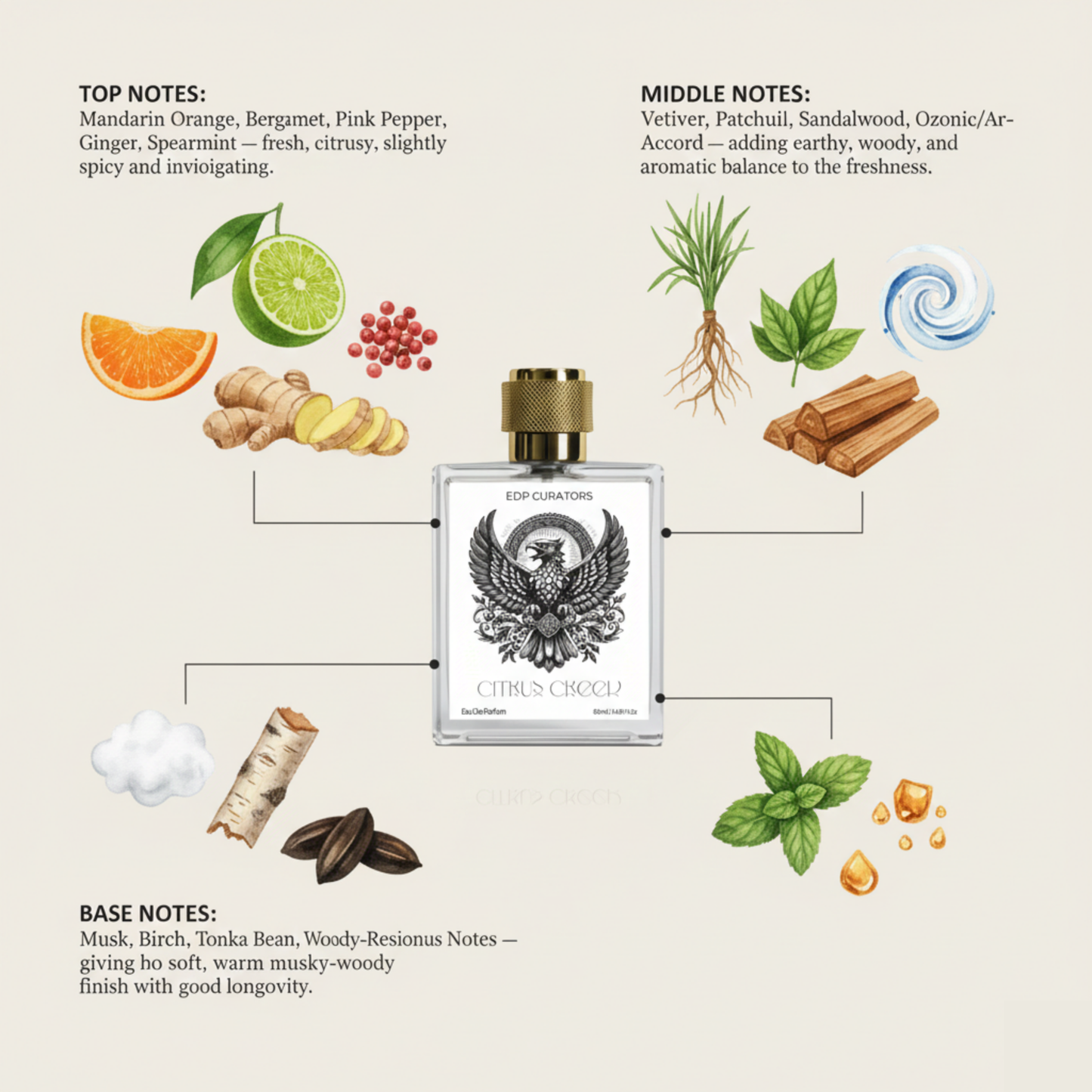 Citrus Creed Inspired by Kreed Eventus Perfume | Unisex
