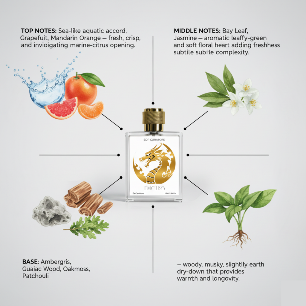 Invictro Eau de Parfum | Powerful Fresh Sporty Perfume for Men