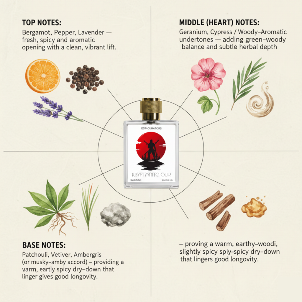 Kryptonite Oud Eau de Parfum | Intense Fresh Oud Perfume for Men