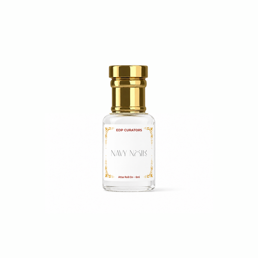 Navy Noir Attar – 6ml | Premium Alcohol-Free Long Lasting Woody Aquatic Perfume Oil for Men & Women