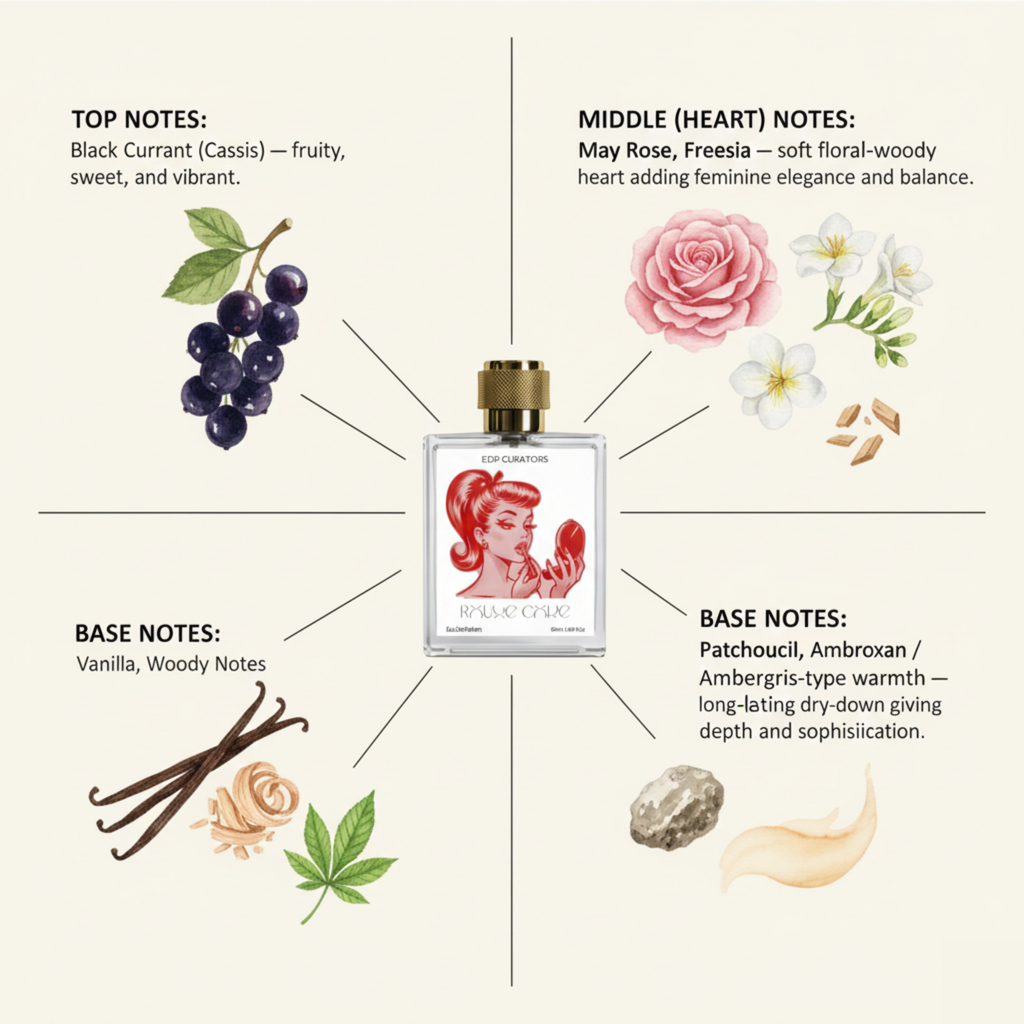 Rouge Code Eau de Parfum | Sensual Fruity Rose Evening Perfume for Women