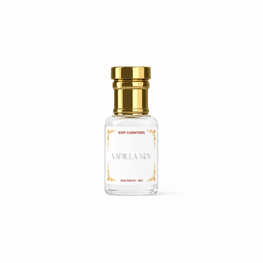 Vanilla Sky Attar – 6ml | Premium Alcohol-Free Long Lasting Vanilla Gourmand Perfume Oil for Men & Women