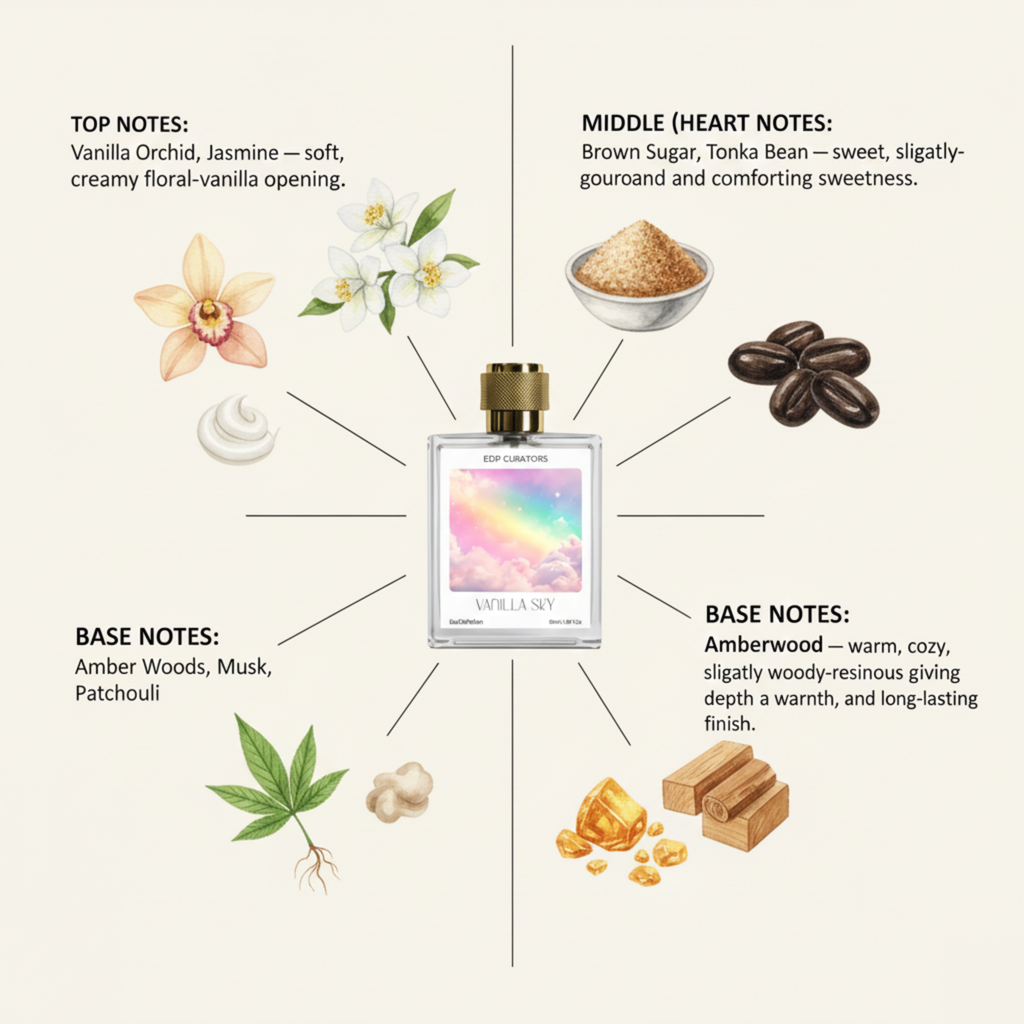 Vanilla Sky Eau de Parfum | Sweet Gourmand Vanilla Perfume Unisex